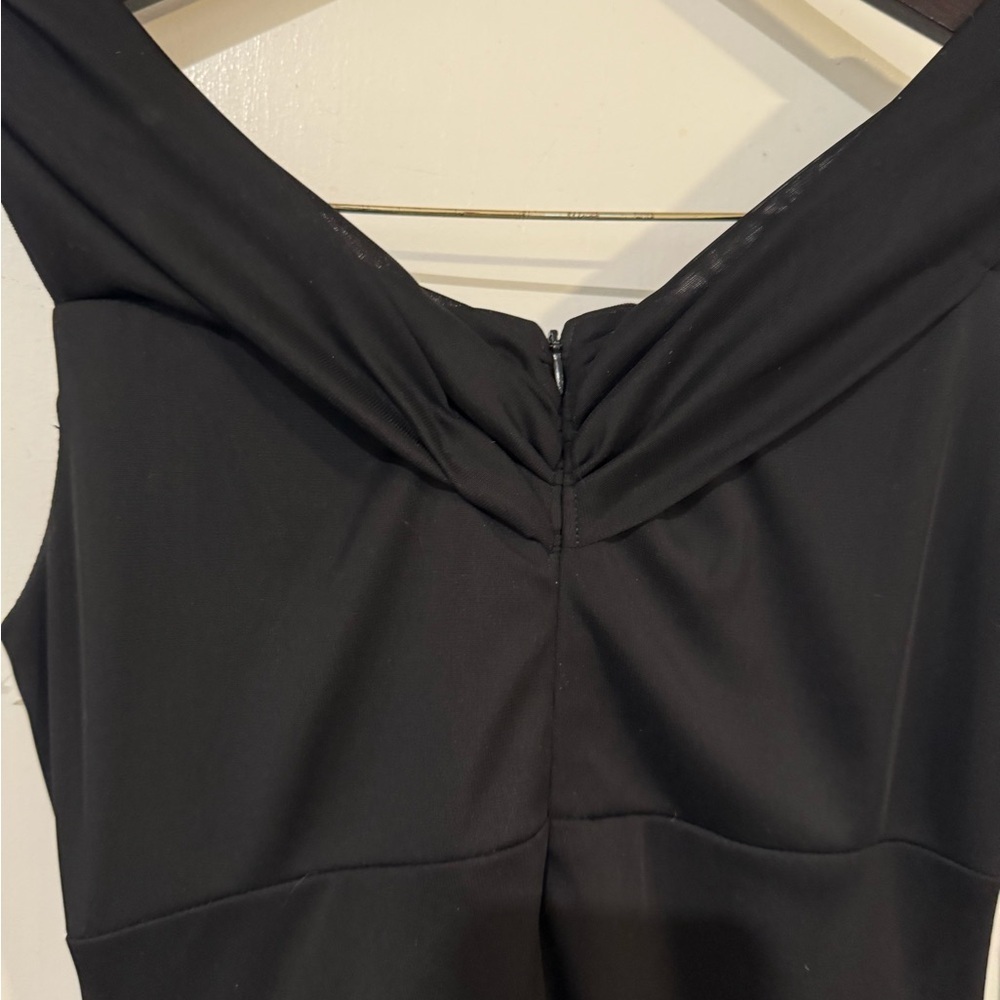 Jackie Jon Sophisticated Black Maxi Dress. Size 4. - Picture 6 of 9